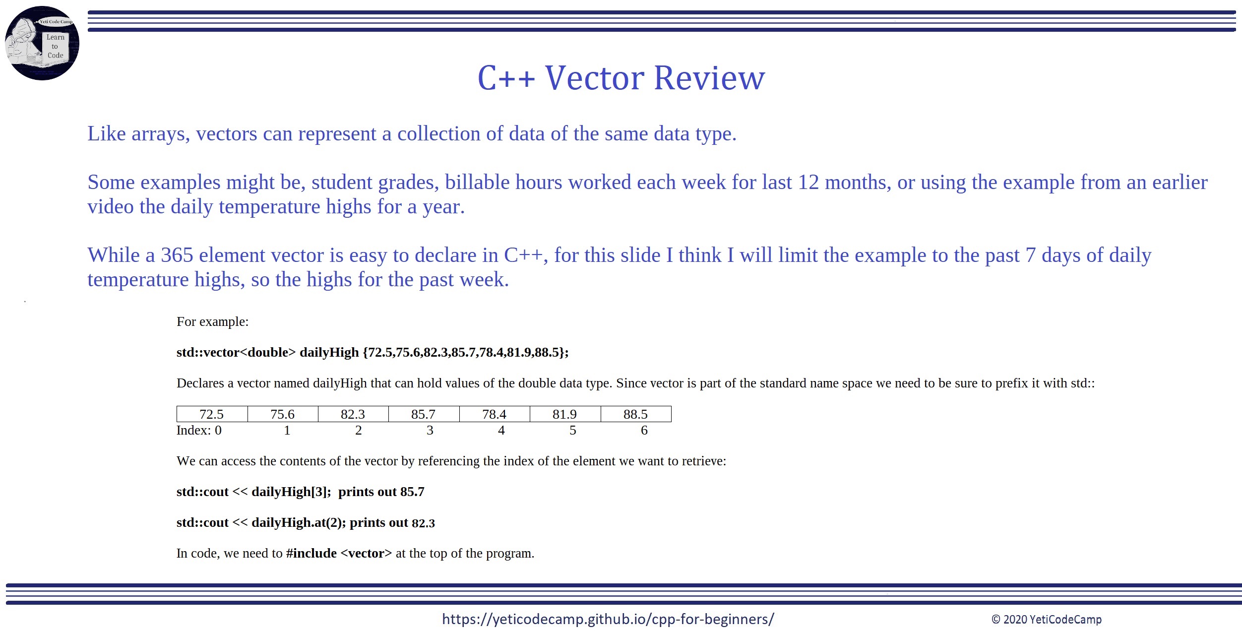 Vector Review
